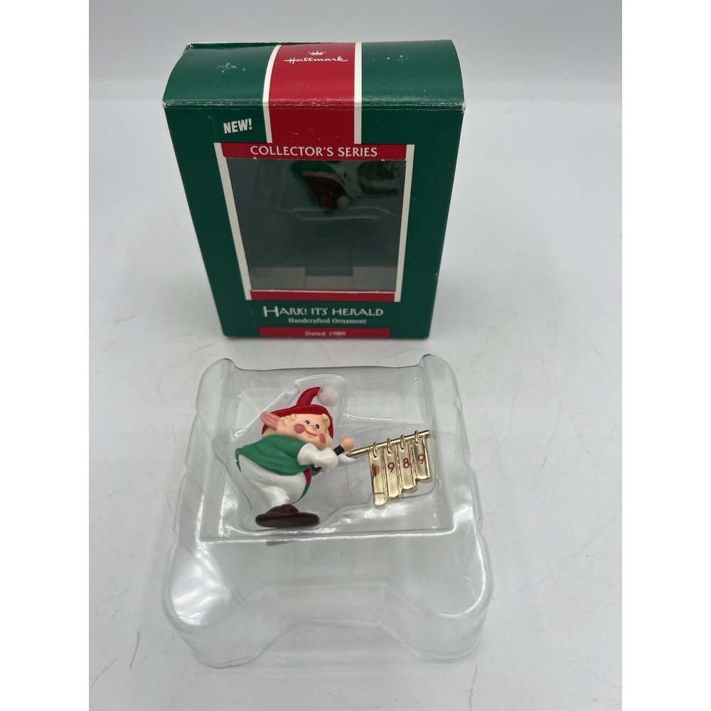 🎺 Hallmark Keepsake Ornament–Hark! It's Herald–1989–1st in Collector's Series